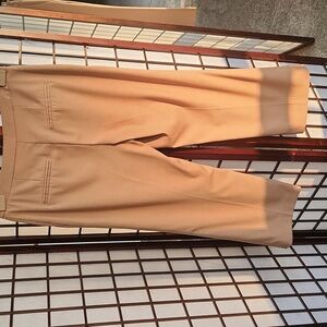 H&M tan wide cropped pant